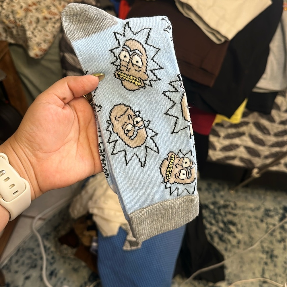 Rick & Morty crew socks